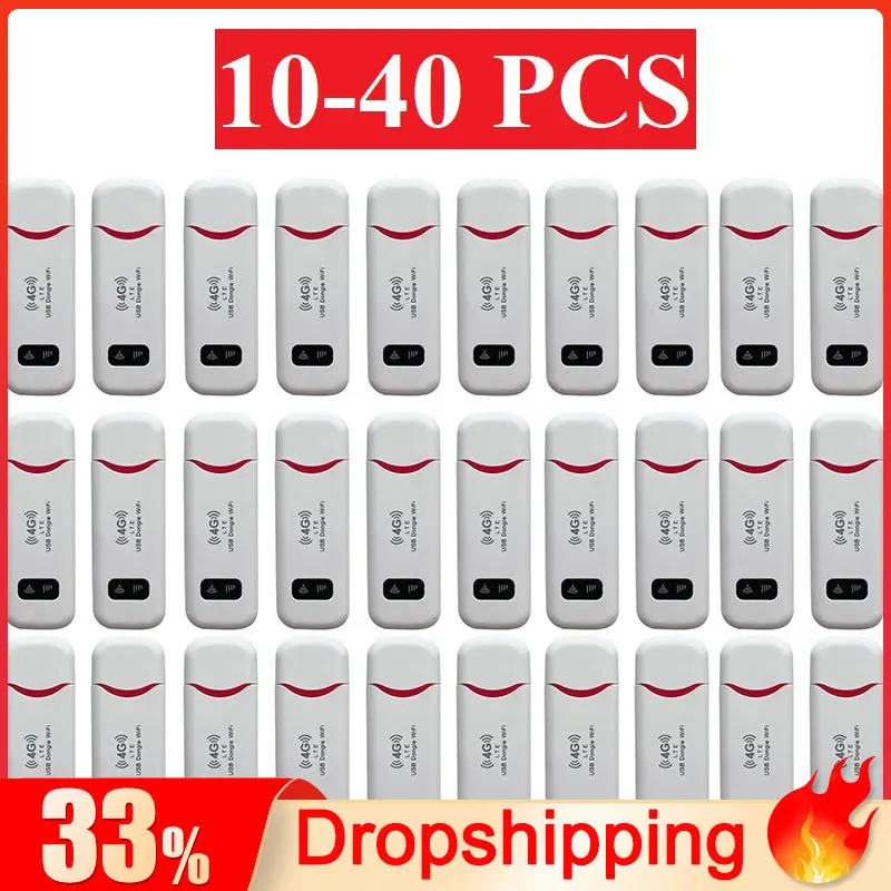 10-40pcs Wireless LTE WiFi Router 4G SIM Card Portable 150Mbps USB Modem Pocket Hotspot Dongle Mobile Broadband for Home Office