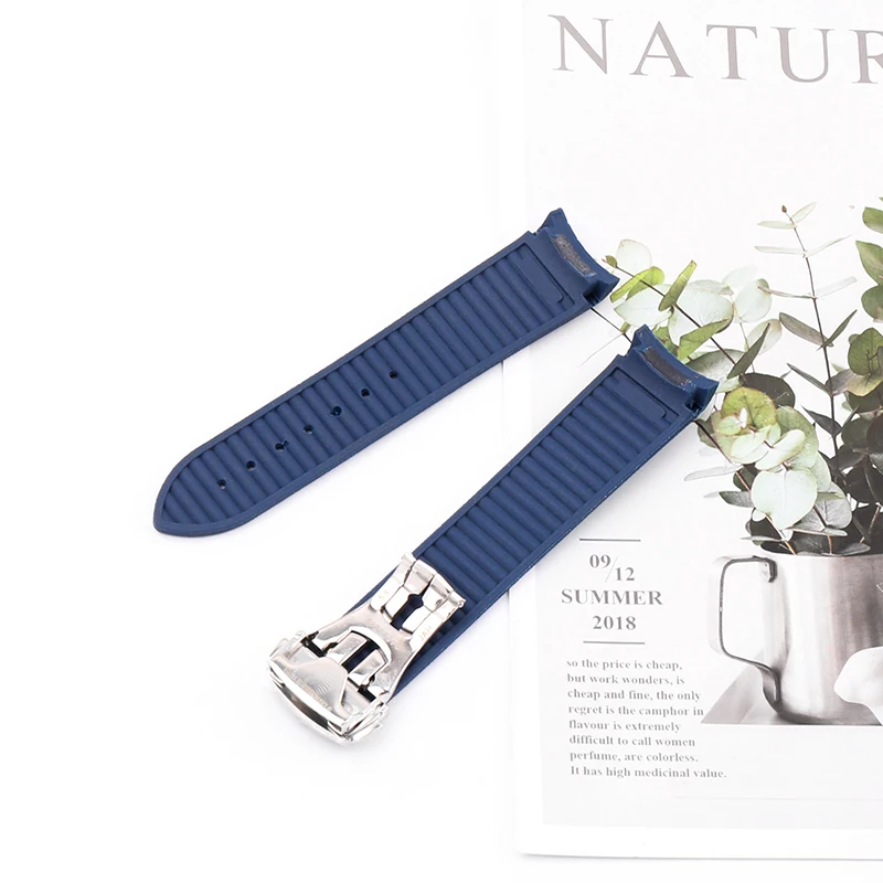 Watch accessories for Omega Seahorse 300 Ocean Universe AT150 rubber 20mmm men's and women's watchband