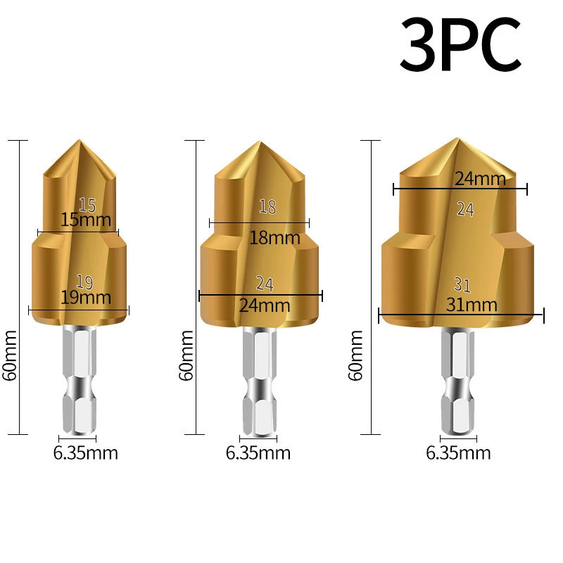 

Набор шестигранных ступенчатых Сверл с титановым покрытием, полипропиленовые подъемные сердечники для соединения водопроводной трубы, сверлильный инструмент 20/25/32 мм