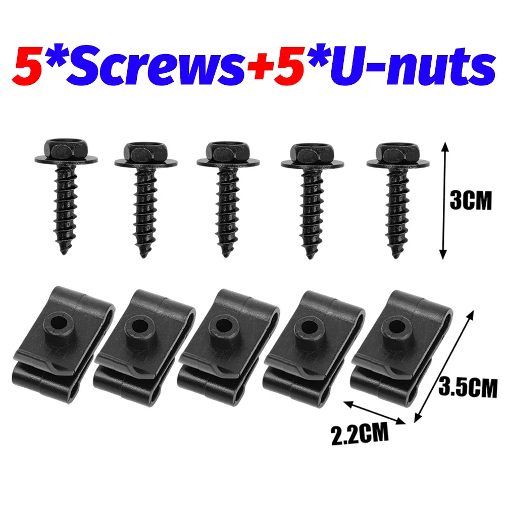 

Саморезы, зажимы для автомобильного бампера, крыла, винты из углеродистой стали, нейлоновый зажим, U-образная гайка для Toyota Camry RAV4 IS300 90467-05114