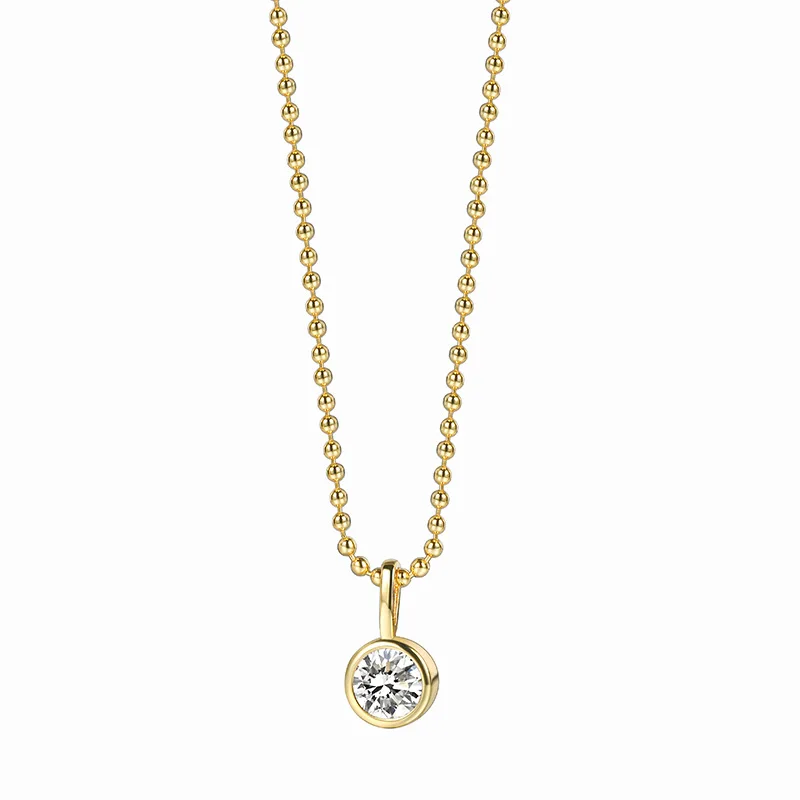 

Fashion Geometric Zircon Necklace Female Chains Necklaces Jewelry Accessories