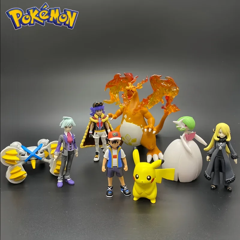 Фото Оригинальная коллекционная фигурка TAKARA TOMY Pokémon Moncolle Trainer - Masters Eight Series, гаражный набор для сборки, игрушка, подарок на день рождения для мальчика №3