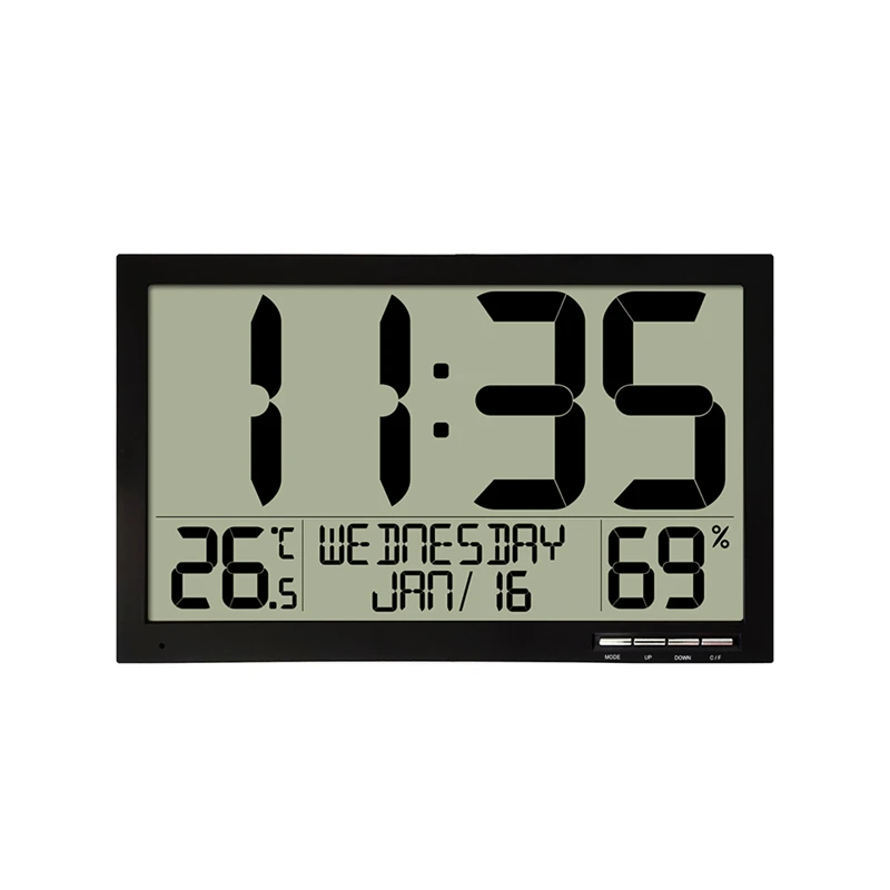 Large Screen Digital Wall Clock Home Electronic Wall Clock Student Electronic Alarm Clock Digital Display Desk Clock