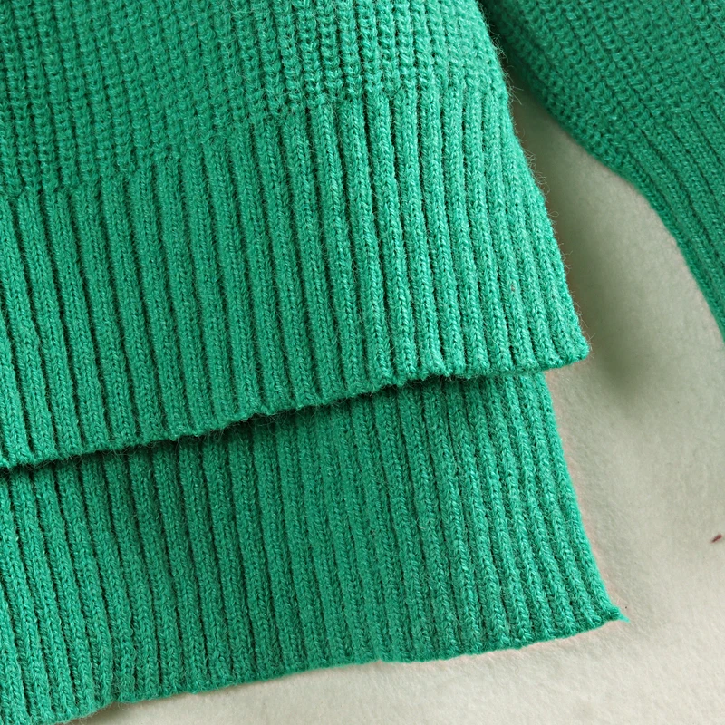 Женский плотный кашемировый свитер большого размера на осень и зиму |