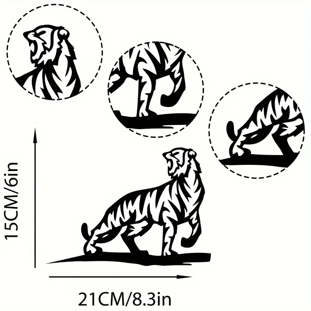 1 Шт. Металлический Знак See Me Roar Декоративный Садовый Кол-улучшение Пространства
