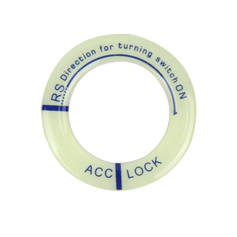 

Ночное светящееся автомобильное зажигание, брелок для ключей, наклейки, авто мотоцикл, 3D наклейки, декоративный ключ, флуоресцентный круг