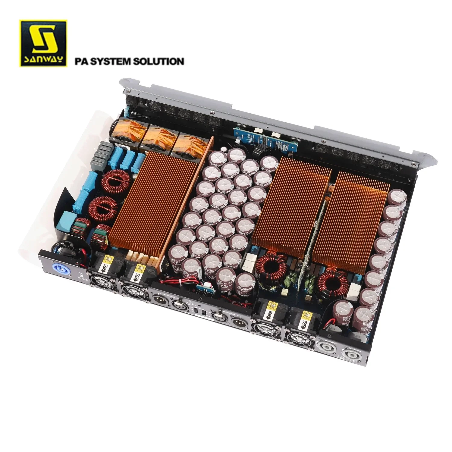 DA24K2 2-канальный профессиональный сценический усилитель динамиков класса D 1U