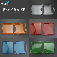 yuxi clear crystal protective shell case for gameboy advance sp for gba sp console protective cover