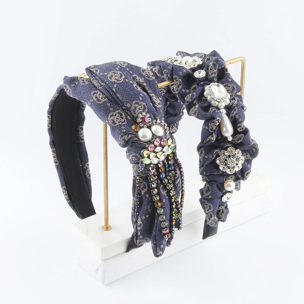 

Женский обруч для волос в стиле барокко, элегантный обруч для волос с жемчугом, свадебный обруч ручной работы, 233