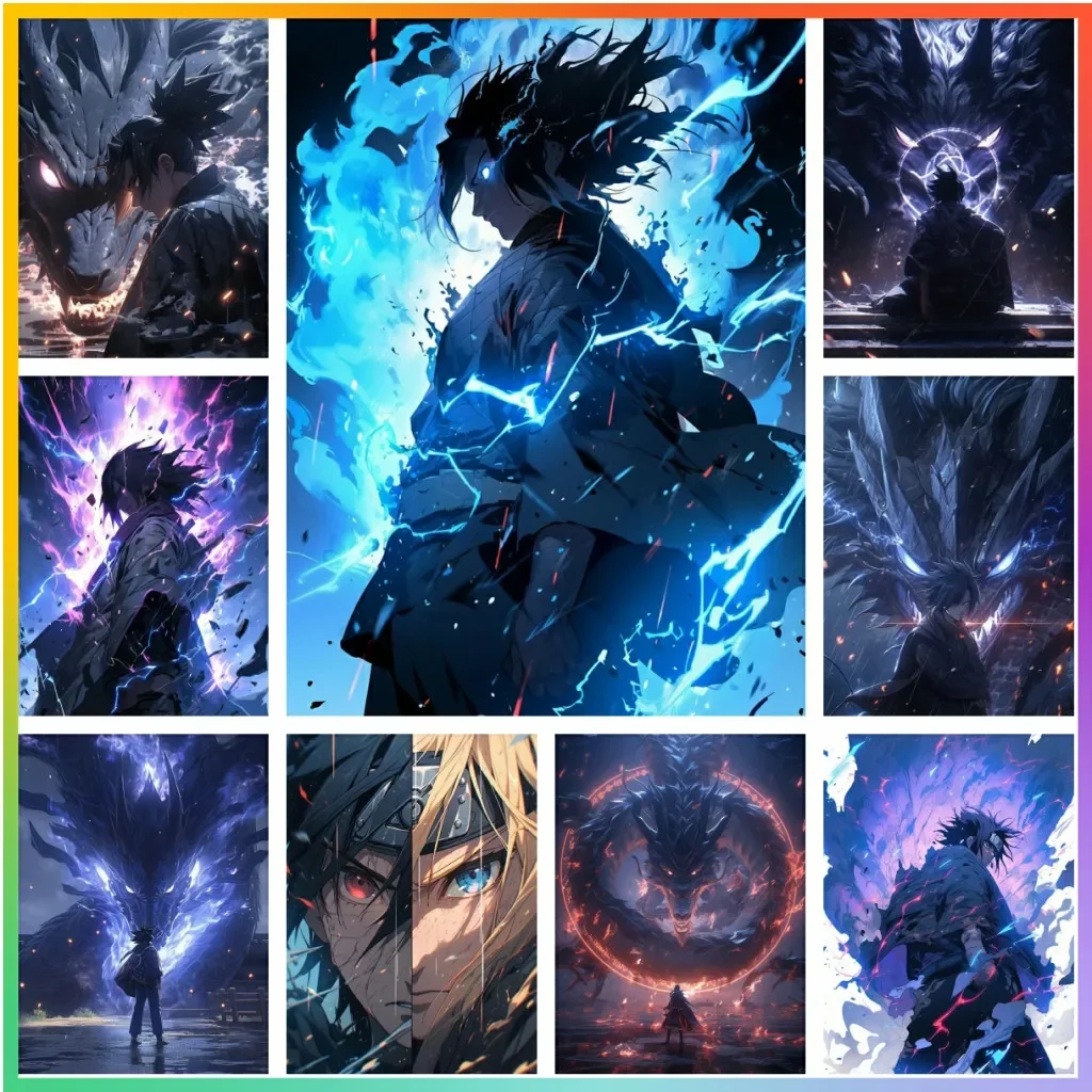 Наруто Вихревой Алмазной Живопись 5D DIY Полный Круглый Набор Сверл С Холстом