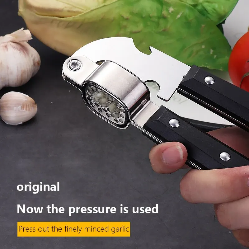 

Stainless Steel Garlic Press Household Garlic Garlic Press Manual Garlic Press Creative Kitchen Tools