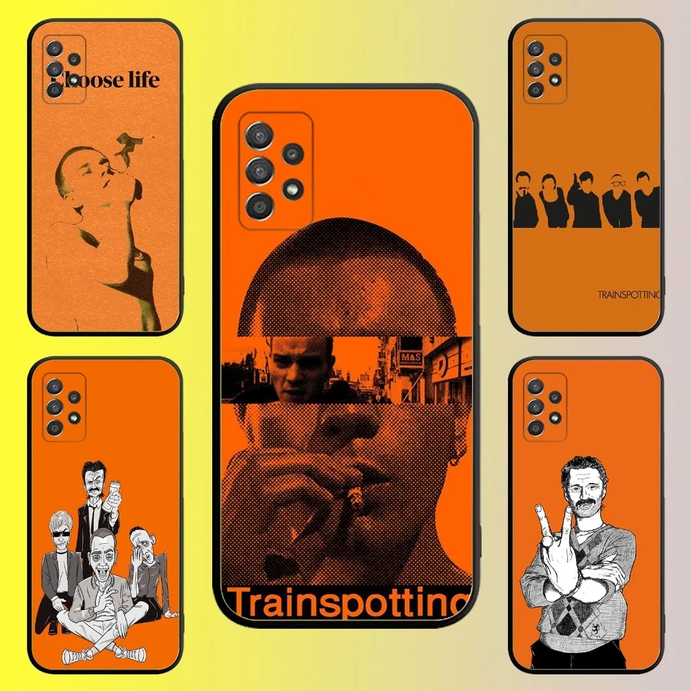 Чехол для телефона T-Trainspotting Film Samsung Galaxy A13 A21s A22 A31 A32 A52 A53 A71 A80 A91 мягкий черный