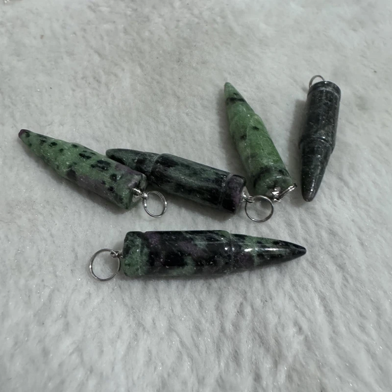 Оптовая продажа 5 шт. натуральный рубин Zoist исцеляющая точка кулон из бисера