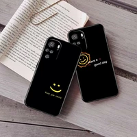 cartoon smiley phone case for redmi note 7 pro note 10 pro 9 5g 10t 7 9s 8t 10s 8 max 2021 9t v935 painted taser etui fundas