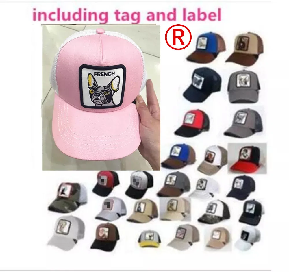 Goorin wolf   Baseball Cap Animal Embroidery Anime Cute Embroidery Summer Mesh Men's Ms. Outdoor Sunshade Truck Driver hats-H2