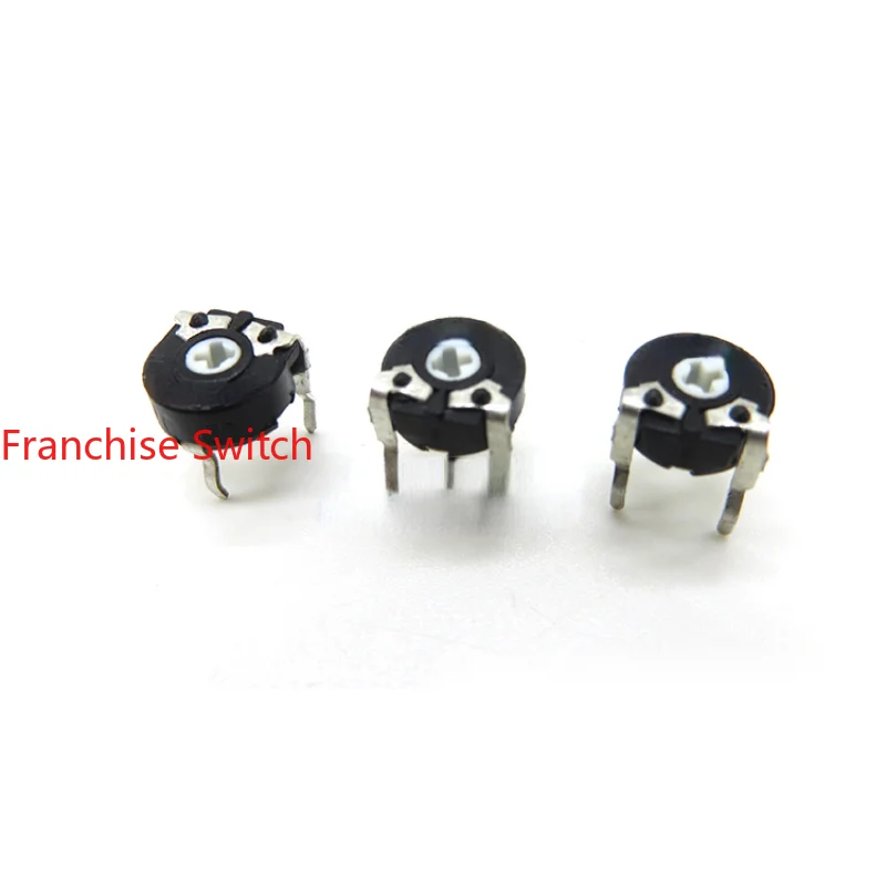 

10PCS PT06-202 2K Horizontal Cross-arrow Hole PT6KV-202A Adjustable Potentiometer