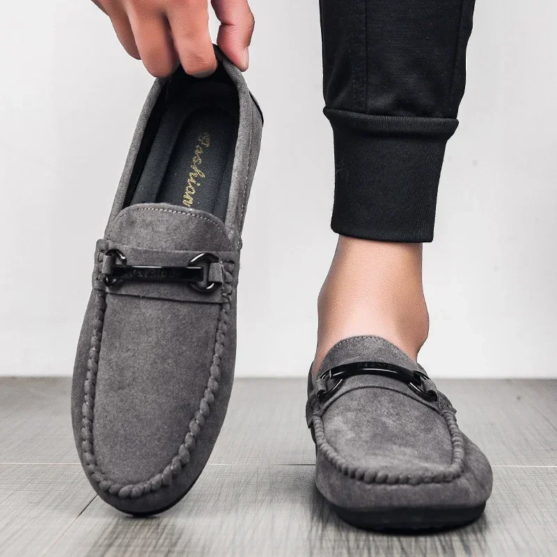 Модные Кожаные Туфли женские высококачественные Мокасины Слипоны мужские туфли