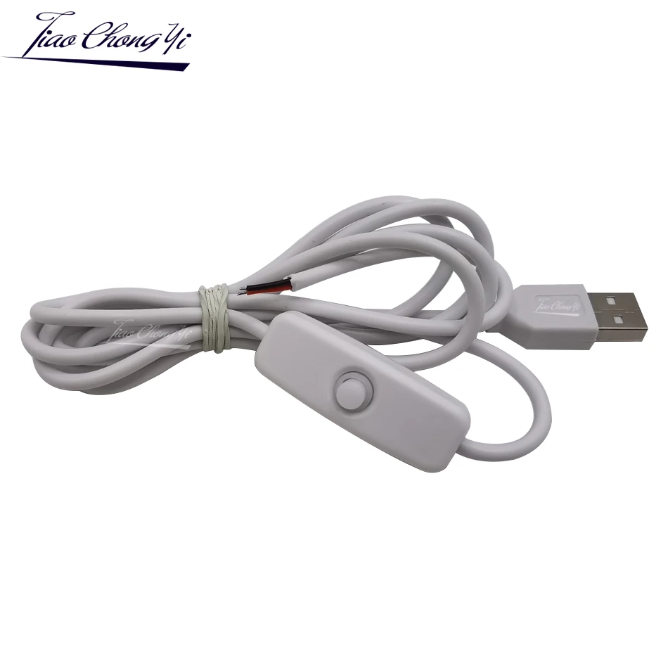 

USB соединительный кабель с переключателем ВКЛ./ВЫКЛ. 1,5 м, USB электрические медные провода для светодиодной ленты 5050, лампочки освещения