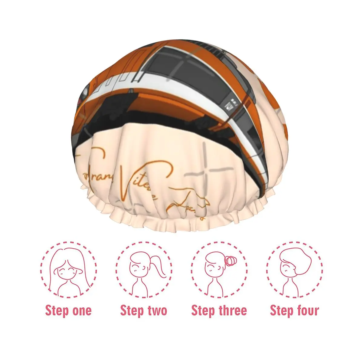 Сдвоенная Водонепроницаемая мягкая душевая шапочка для приготовления пищи с