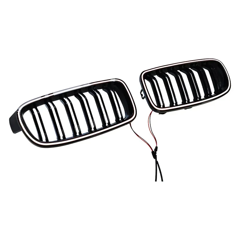 

Новый дизайн 2013-2018 для BMW 3 серии F30 F31 320i 330i 335i Передняя светящаяся решетка Светодиодная гоночная решетка Глянцевый черный