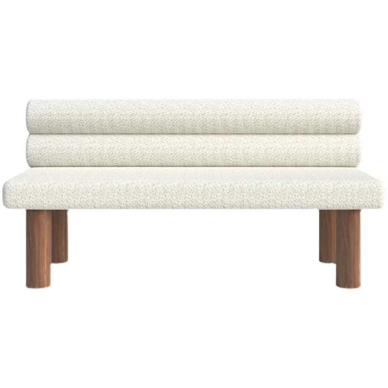 

Artistic Double Non-Armrest Small Sofa Bench Lambswool Bench