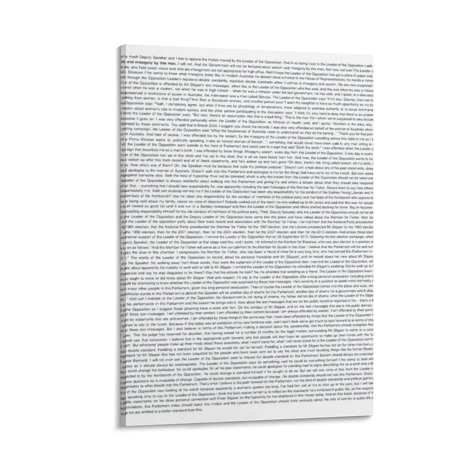 Печать на холсте Gillard's 2012