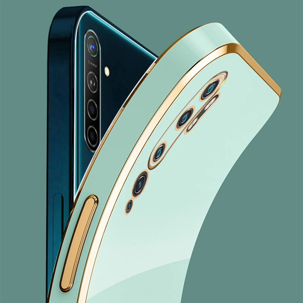 Фото Чехол для Xiaomi Note10 10Pro, роскошный квадратный чехол с покрытием для Mi Note 10 CC9Pro CC9E A3 Lite, противоударный мягкий силиконовый чехол-накладка №4