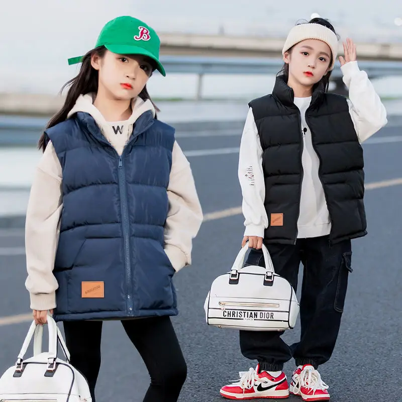 

Qiu dong children down vests boys girls cuhk TongBaoBao thickening winter wear the new vest