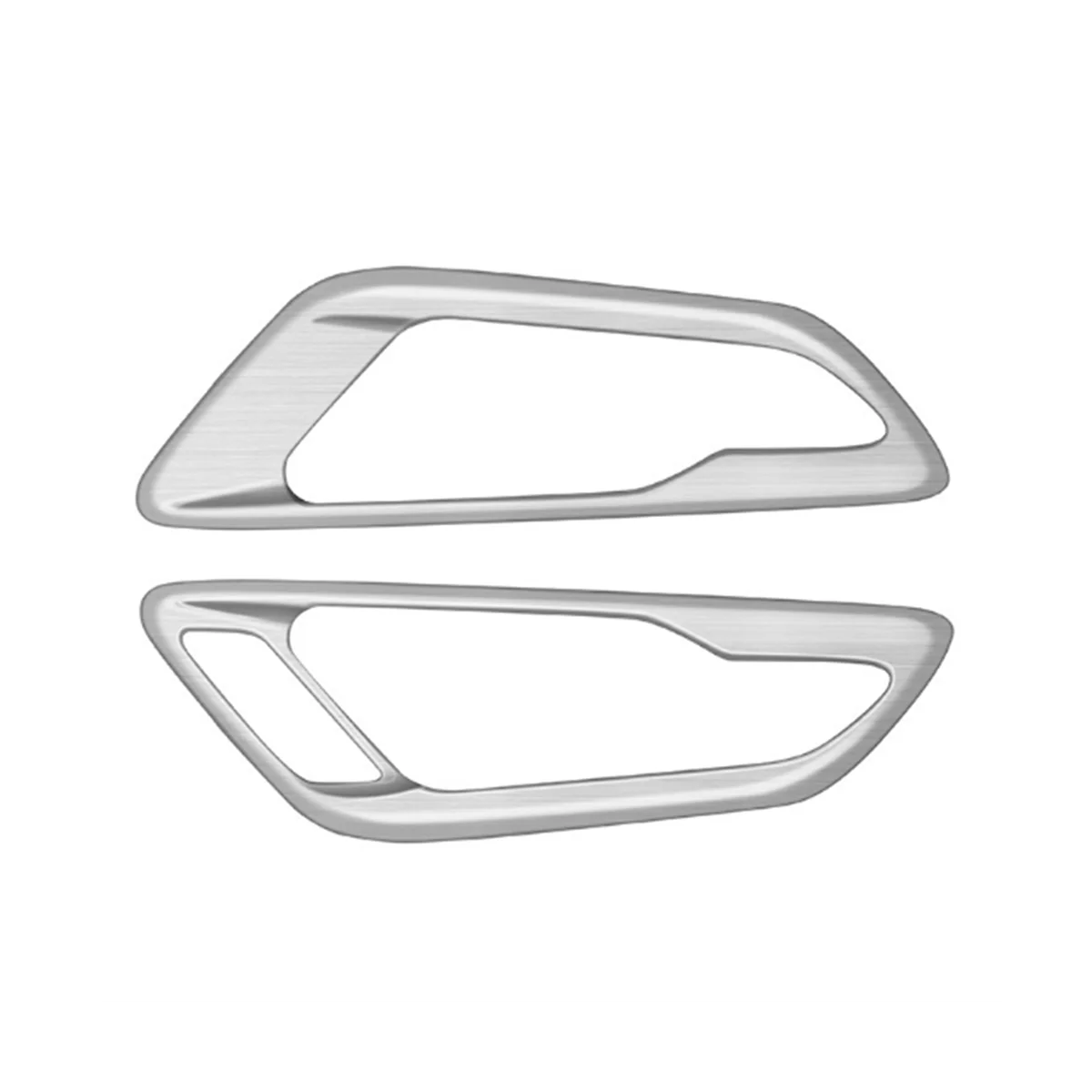 

For Toyota Alphard 40 Series 2023+ Inner Door Bowl Panel Inside Handle Protector Cover Interior Accessories Silver RHD