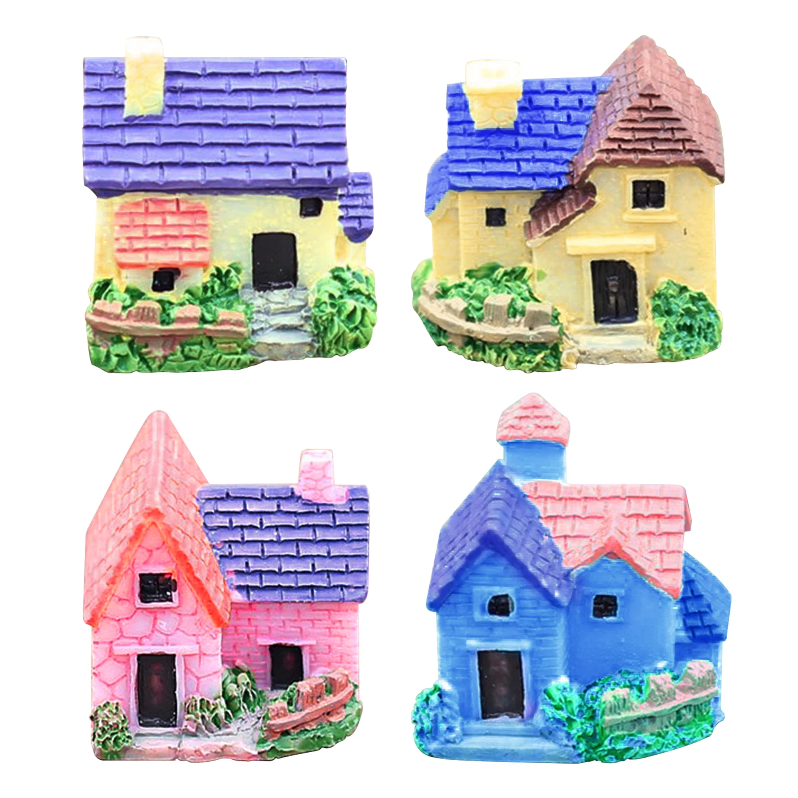 

4 шт., миниатюрный кукольный домик в европейском стиле