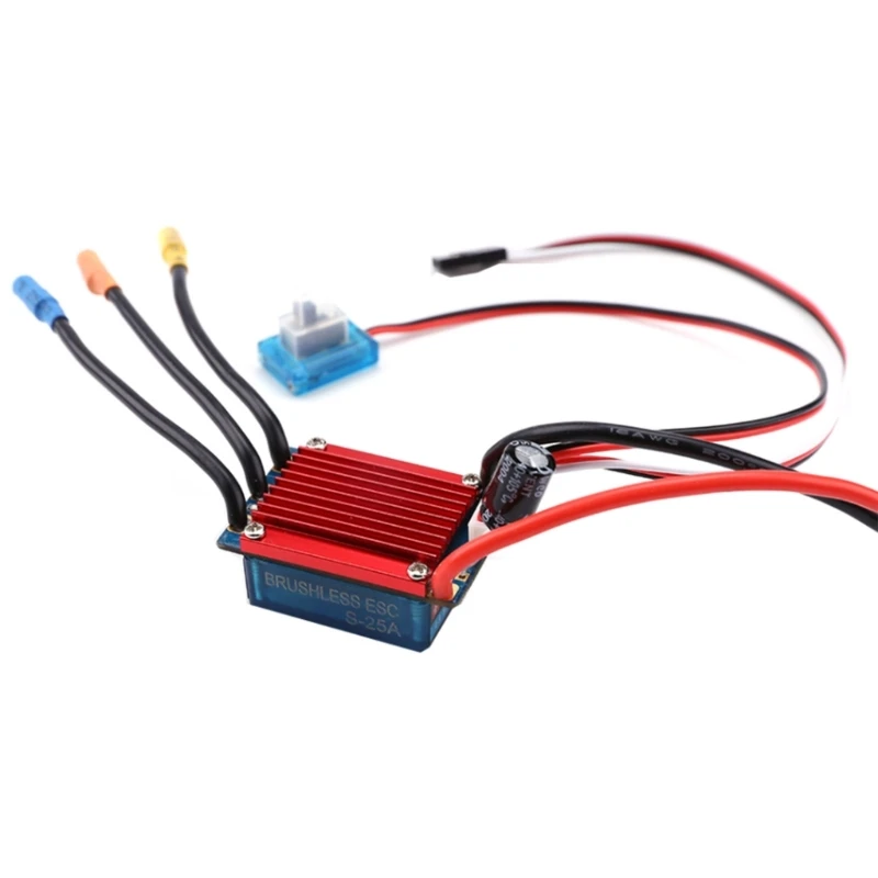 

N80C Brushless ESC 25A Sensorless Brushless Motor Waterproof Brushless Motor And Esc 1/16 1/18 1/20 Brushless ESC 35A