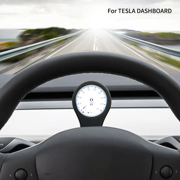 

Автомобильный Измеритель для Tesla Model Y /3, ЖК-дисплей, дисплей, скорость пробега, открытие двери, светильник Подсказка на ремне безопасности 5 В...