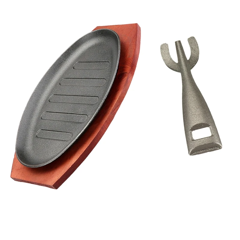 

Горячие кухонные инструменты, обеденная тарелка, тарелка для стейка, чугунная тарелка для просеивания, Сервировочная тарелка, деревянное о...