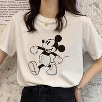 cute mickey mouse fashion woman t shirt disney urban street casual womens clothes aesthetic vintage simple tops tees dropship