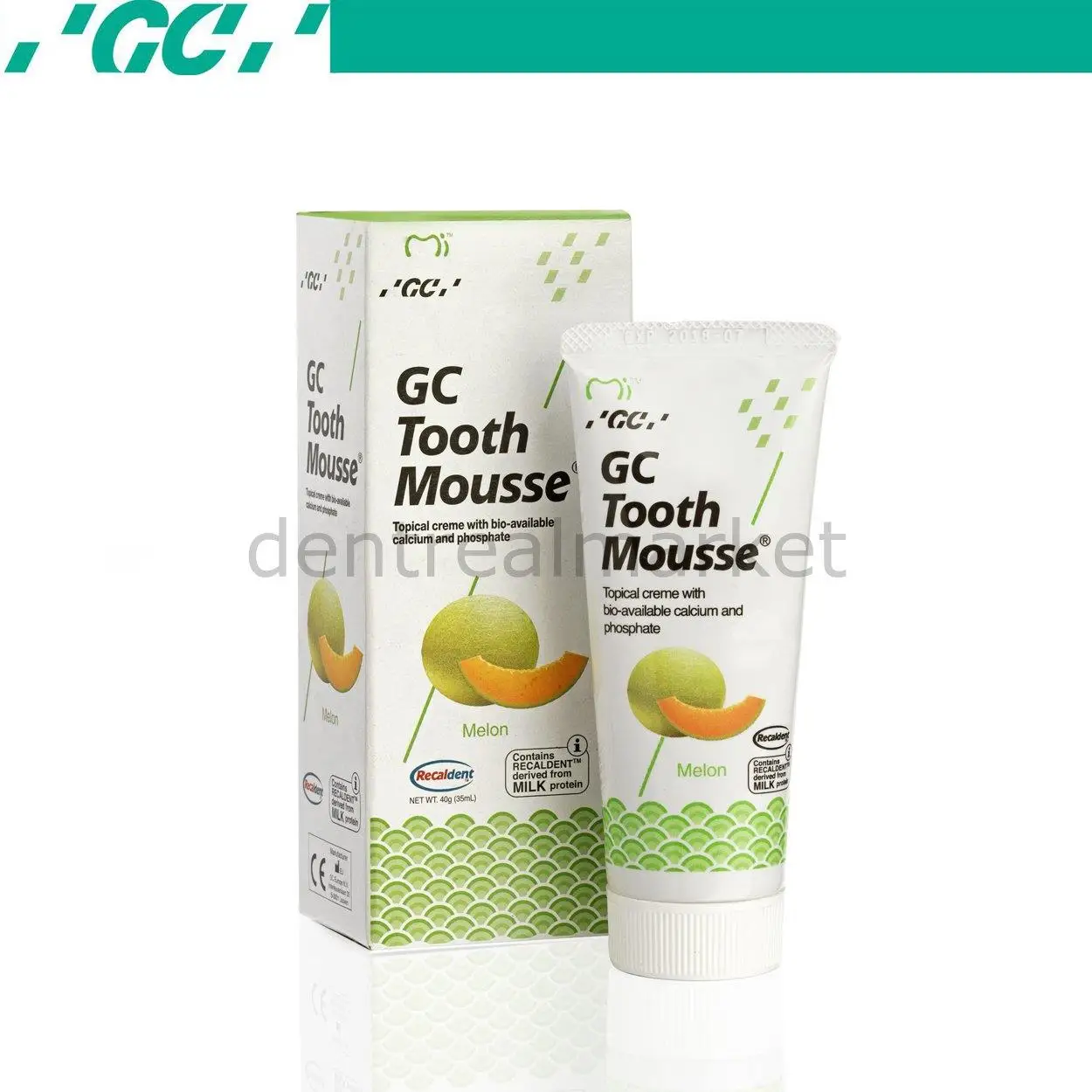 

Gc Dental Tooth Mousse местный крем 40 г-с протектором дыни