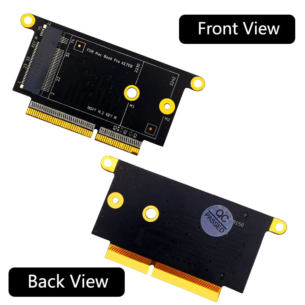Адаптер M2 SSD для Macbook 1708 NVM-e поддерживает 2230 дюйма 2242 Φ M.2 Apple Pro A1708 адаптер