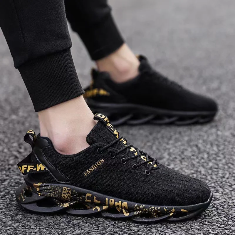 High Quality Fashion Flying Mesh Sneakers Men Shoes Breathable Male Running Shoes Boys Light Athletic Shoes