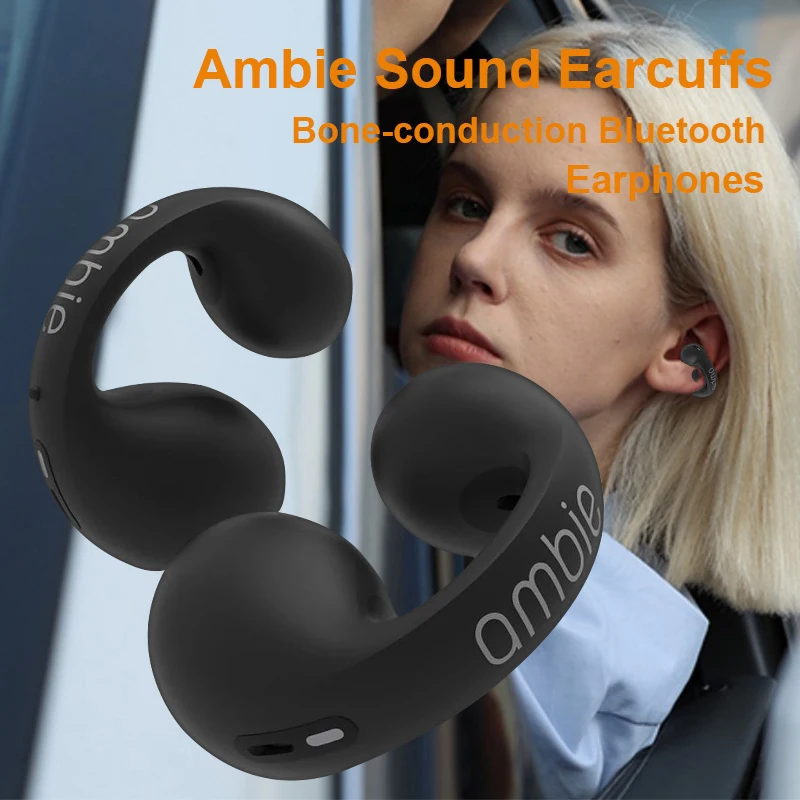 Earring Wireless Bluetooth1:1 Copy For Ambie Sound Earcuffs Ear Bone Conduction Earphones Auriculares Headset TWS Sport Earbuds