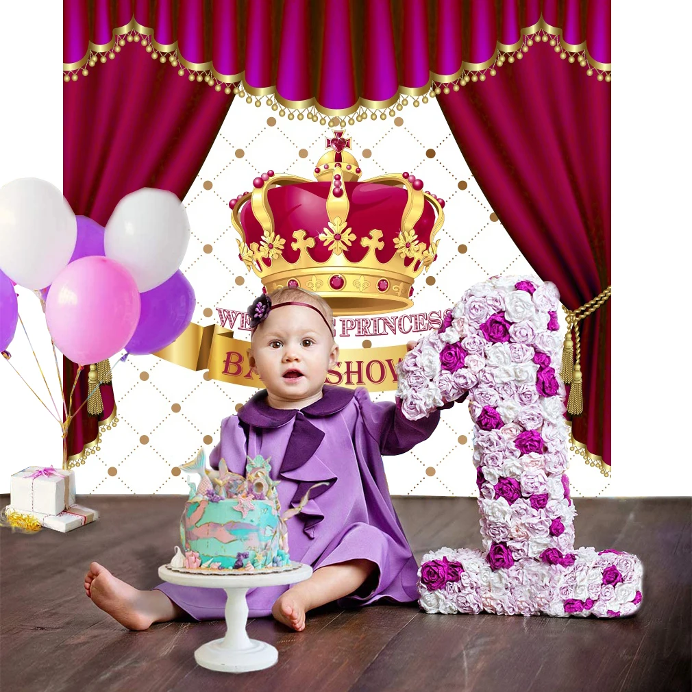 

Baby baptism banner, children's full moon party decoration background, baby baptism photography supplies