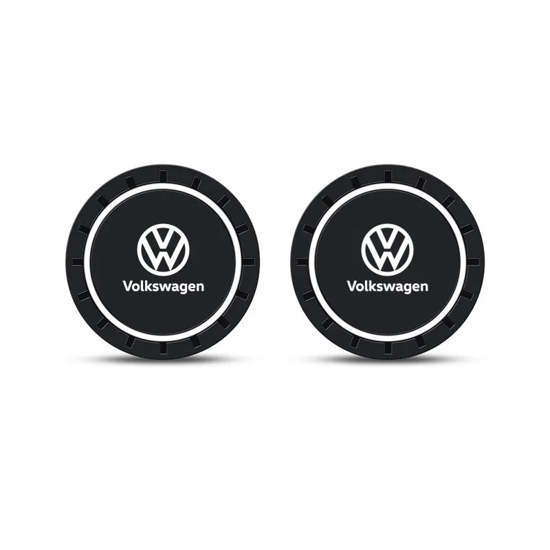 

Новые 2 шт. автомобильные коврики для чашек с водой, нескользящие накладки для Volkswagen GOLF 5 Tiguan Polo Golf 6 Golf 7 Jetta, аксессуары