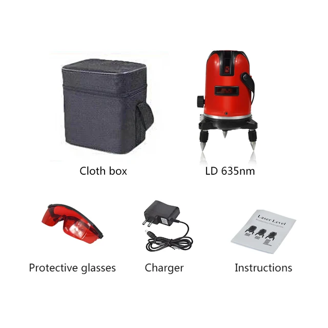 

5 Lines 6 Points Laser Level Automatic Self Leveling 360 Vertical&Horizontal Tilt Degrees Rotary Metal tin wall decor 8*12inch