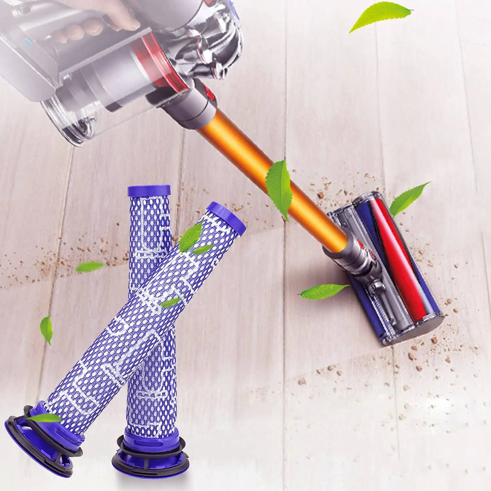 

4 шт., сменные фильтры для Dyson V6 V7 V8