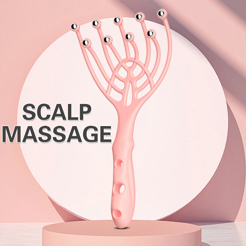 Массажер с 9 когтями для головы обтекаемый валик расслабления тела кожи роста