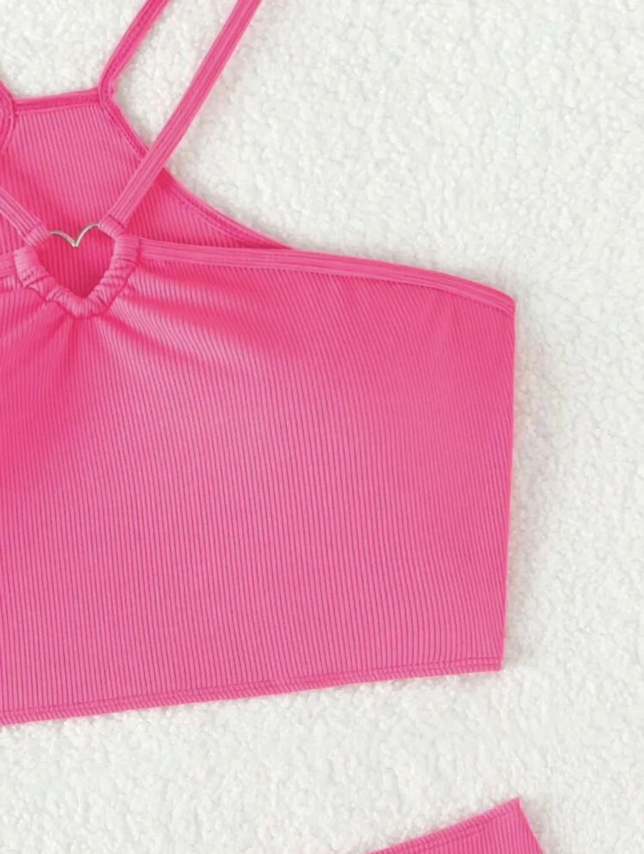 Сексуальные бикини 2025 женские купальники белого ярко-розового цвета с лямкой на