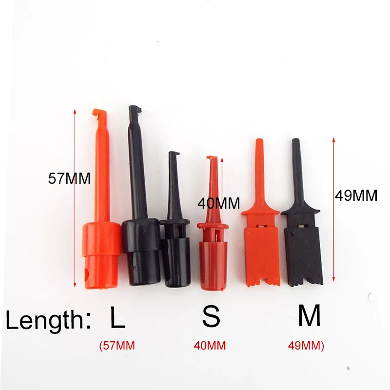 4types Single Test Hook Clip Line Probe Logic Analyzer 10pin Cable Crocodile For Gripper Electronic Testing IC Grabber - купить по