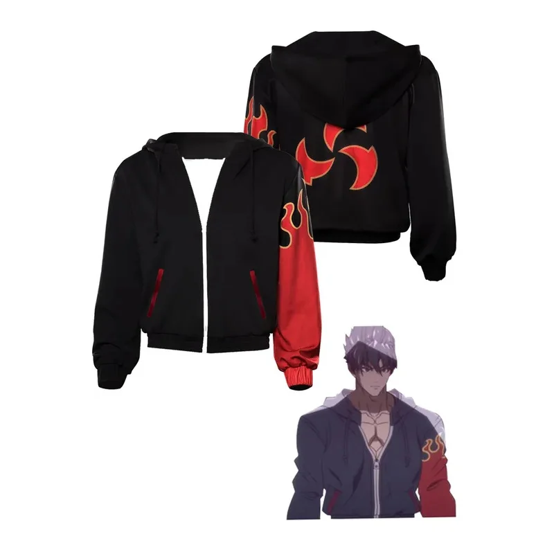 Jin Kazama Косплей Аниме Tekken Bloodline Костюм Толстовка Пальто Повседневная Уличная