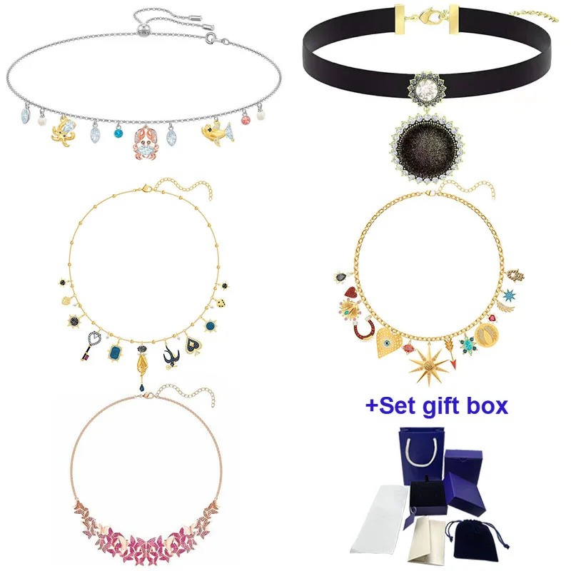 

Ожерелье с гравировкой SwaHigh Quality XL020, модное роскошное женское ожерелье высшего качества, ювелирные изделия для банкета, Подарочная бижутери...