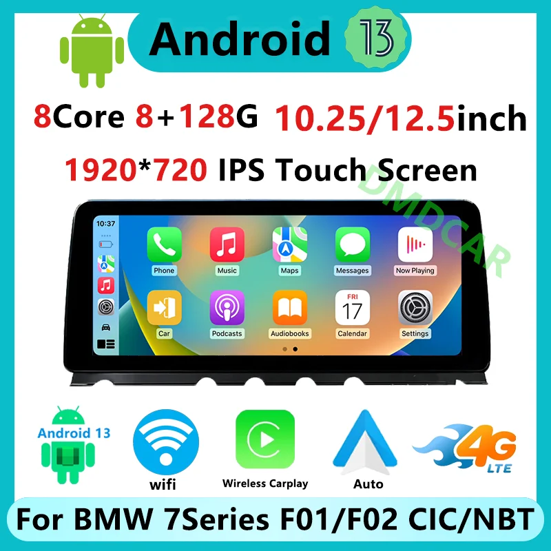 

Facotry Price Android13 8 Core 8G 128G 1920 Carplay Auto For BMW 740 Series F01 F02 Car Video Player Central Multimedia Screen