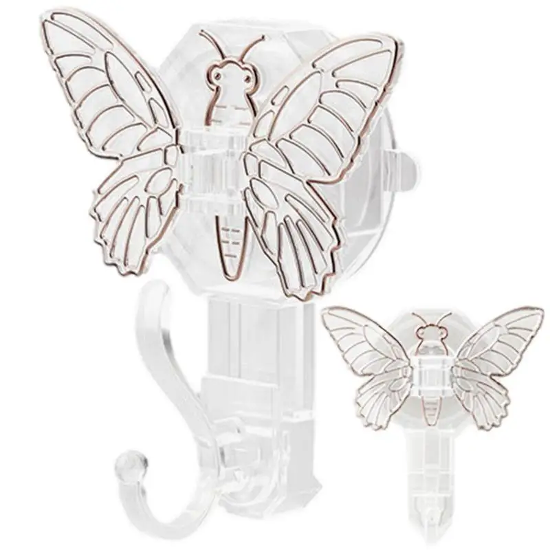 

Suction Cup Hangers Heavy Duty Butterfly Creative Suction Cup Hooks Multi-Purpose Towel Hung Hook Organizer Vacuum Seamless