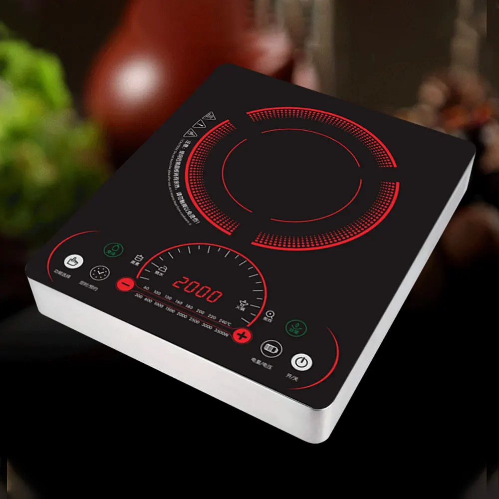 Мощная индукционная плита 3500 Вт бытовая коммерческая сенсорная кухонная 3500вт